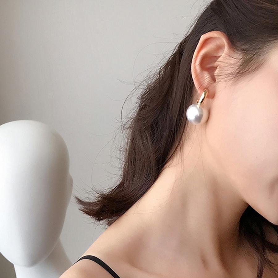 その他アクセサリー | 大粒パールピアス レディース 上品耳飾り
