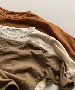 衣装 服 | 子供服 キッズ 無地 長袖Ｔシャツ コットン Tシャツ 男の子 女の子 韓国こども服 ベビー服 春 男女兼用 ナチュラル 冬 カジュアル 秋