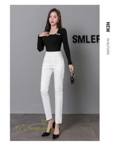 チノ・テーパード・ジョガー・スキニーパン | テーパードパンツ ロングパンツ ９分丈パンツ ビジネスカジュアルパンツ ハイウエスト ロングパンツ レディースパンツ ポケット フォーマル 体型カバー オフィス