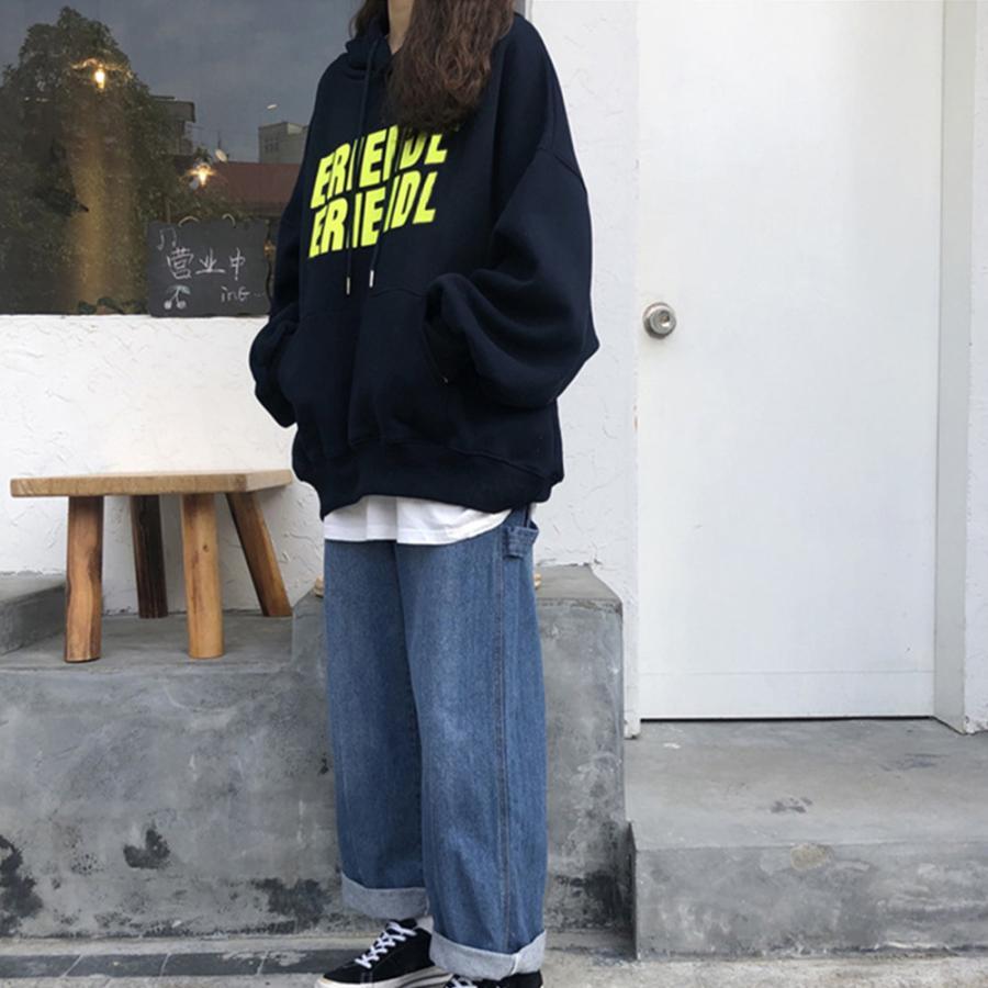 パーカ | パーカー レディース裏起毛ロゴスウェット