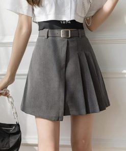 ミニスカート | ボックス プリーツスカート レディース