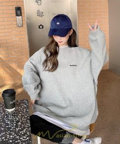 パーカー | トレーナー Tシャツ ロングT レディース トップス 切り替え 韓国 長袖 大きいサイズ おしゃれ オーバーサイズ 可愛い スウェット お出かけ ゆったり