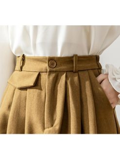 スカート | レディース ロング フレア Aライン 秋冬 ミモレ ハイウエスト 体型カバー キレイめ オシャレ フェミニン 可愛い お出かけ 着痩せ OL 通勤 通学