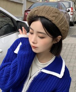ベレー帽 | ニットレディース帽子 3色