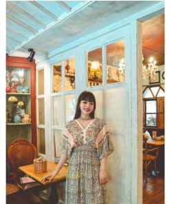 マキシ | ワンピース レディース 40代 春秋 キレイめ マキシ丈ワンピース ロング丈 Aラインワンピース ゆったり エスニック風 上品 上品 着痩せ オシャレ レトロ風 2021作