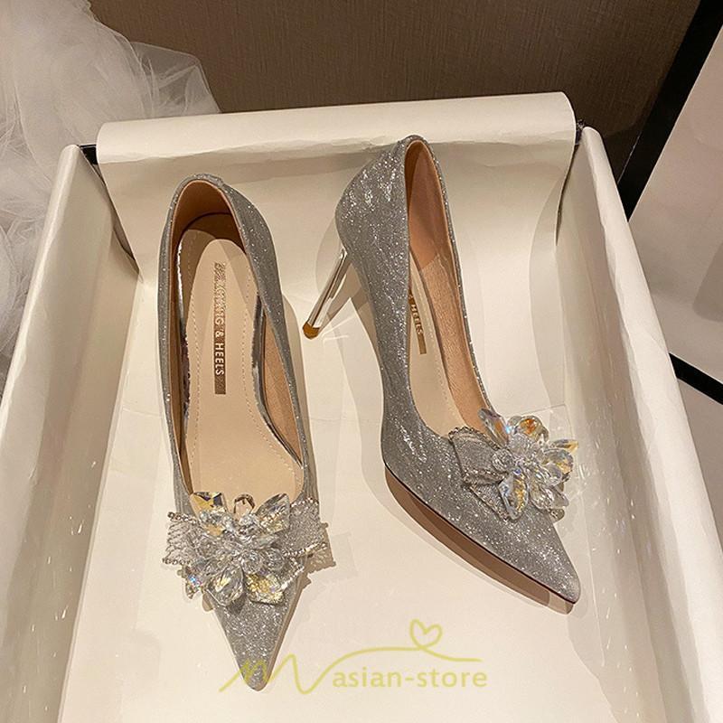 パンプス | 痛くない 歩きやすい 走れる ポインテッドトゥ 4cm6cm8cm10cmヒール ハイヒール 脱げない 柔らかい ブラック小さいサイズ ピンヒール 大きいサイズ