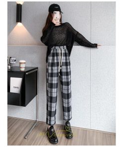 チノ・テーパード・ジョガー・スキニーパン | テーパードパンツ パンツ レディース ボトムス 美脚 楽ちん 体型カバー チェック柄 ハイウエスト お出掛け 20代 着痩せ 10代 30代 2022年新作 40代