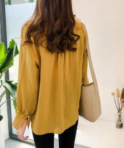 シャツ・ブラウス | 大人 夏 トップス ブラウス オフィス シャツブラウス 長袖 春 フォーマル おしゃれ Vネックブラウス ゆったり レディース