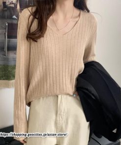 ニット・セーター | カットソー ニット レディース リブニット 長袖 秋冬 春 トップス スリム ストレッチ インナー 無地 着痩せ プルオーバー 長袖カットソー 長袖ニット 通学通勤