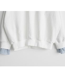 パーカー | レディーストレーナー カワイイ ショート丈 グレー 切り替え 春物 トップス 長袖Tシャツ パフスリーブ 部屋着 ルームウェア