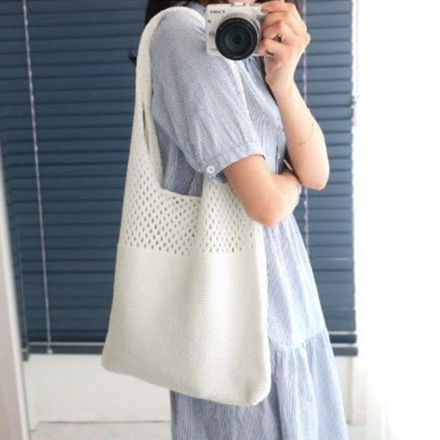 トートバッグ | ニット編み バッグ鞄かばん