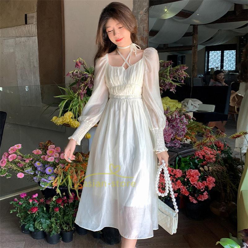 マキシ | ワンピース レディース 夏 40代 きれいめ 膝丈ワンピース 長袖 ワンピ フリル ロング丈ワンピ オシャレ 着痩せ 新作 カジュアル 上品 エレガント お出かけ