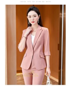 パンツスーツ | パンツスーツ夏レディースパンツセット ジャケット+パンツ 冷房対策テーラードジャケット ビジネス リクルート ビジネス OL テーラード 上品 フォーマル 着痩せ