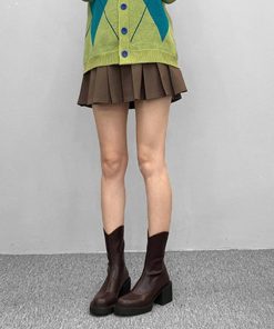 ショートブーツ | Vカット レディース厚底