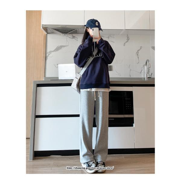 ワイドパンツ | スウェットパンツ レディース パンツ 裏起毛 ズボン ロングパンツ 秋 冬 カジュアル 無地 ウエストゴム 楽ちん ルームウェア シンプル 綿 コットン 動きやすい