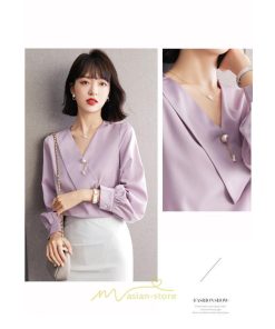シャツ・ブラウス | ブラウス シャツ レディース 秋 冬 長袖 トップス 羽織り 上品 40代 30代 20代 おしゃれ キレイめ 可愛い 着痩せ お出かけ 旅行 上品 お出かけ オシャレ