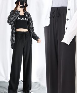 ワイドパンツ | ハイウエスト レディース ストレートパンツ 接触冷感 ロングパンツ ハイウエストサマーパンツ リラックスパンツ