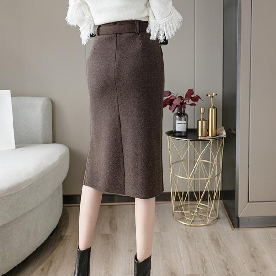 タイトスカート | 膝下丈 スリット 秋冬