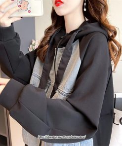 コート・ジャケット | フード付きデニムジャケット デニムジャケット レディース フード付き デニム ジャケット 送料無料 切り替え おしゃれ カジュアル 2022 細身 着痩せ 秋 冬 通勤