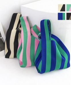 トートバッグ | ニットバッグ バイカラー