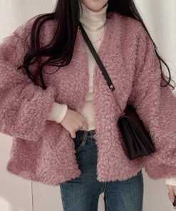 ジャケット・ブルゾン | ボアジャケットレディースふんわりブルゾン