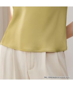 キャミソール タンクトップ | キャミソール サテン インナー レディース 重ね着 キャミ サテン生地 下着 肌着 ノースリーブ 光沢感のあるキャミソール 春 夏 秋 滑らかな手触り トップス