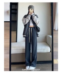 ワイドパンツ | スウェットパンツ レディース パンツ 裏起毛 ズボン ロングパンツ 秋 冬 カジュアル 無地 ウエストゴム 楽ちん ルームウェア シンプル 綿 コットン 動きやすい