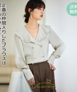 シャツ・ブラウス | ブラウス シャツ レディース 40代 上品 ブラウス きれいめ 通勤 OL ビジネス ゆったり 2022新作 上品 エレガント 高級感 Ｖネック フォーマル フェミニン