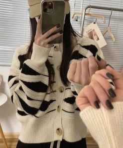 ニット・セーター | ニットカーディガン 秋冬レディース 配色