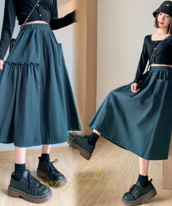 スカート | フレアロング レディース ボトムス ロングAライン ミモレ丈 かっこいい ハイウエスト オシャレ キレイめ 着痩せ