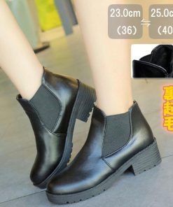 ショートブーツ | ブーツ 歩きやすい ローヒール 内ボア レディース サイドゴア ブーティ