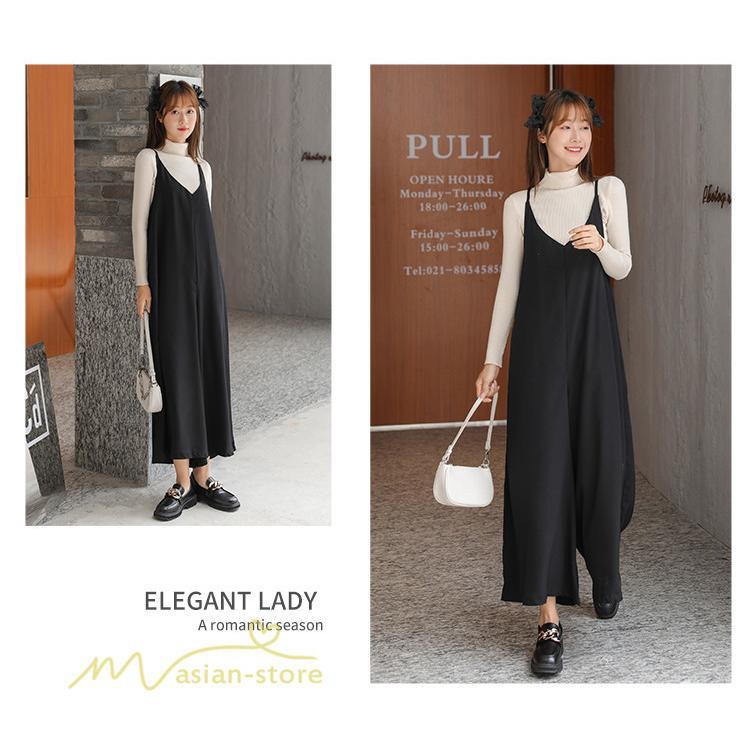 オーバーオール サロペット | サロペット レディース スカーチョ ワイドパンツ 無地 キャミ ガチョウパンツ 繋ぎ オールインワン 秋物 夏服 冬春 可愛い 20代30代40代50代 大人 学生 通学通勤