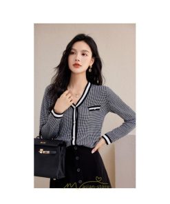 シャツ・ブラウス | ブラウス シャツ レディース 上品 ブラウス きれいめ 通勤 OL ビジネス ゆったり ボーダー柄 ニット オフィス 2022新作 秋服 キレイめ 20代30代40代50代