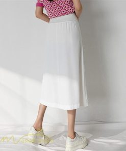 スカート | マタニティAライン マタニティウェア 春 夏 秋 無地 Aラインマタニティ 妊婦 ひざ下丈 ウエスト調整 着痩せ ゆったり 送料無料