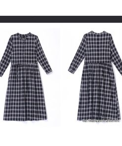 マキシ | チェックワンピース 秋ワンピース ロングワンピース 長袖ワンピース レディース ワンピース 秋物 ミモレ丈 スリム 大人 長袖 チェック柄 リボン付き 30代
