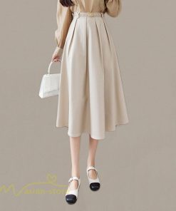 スカート | ロング丈 ボトムス レディース デイリー 上品 20代30代40代50代 カジュアル 通勤通学 お出かけ 着痩せ 夏物 韓国風 エレガント 体系カバー