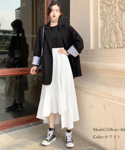 ロングスカート | プリーツ 切り替え 夏