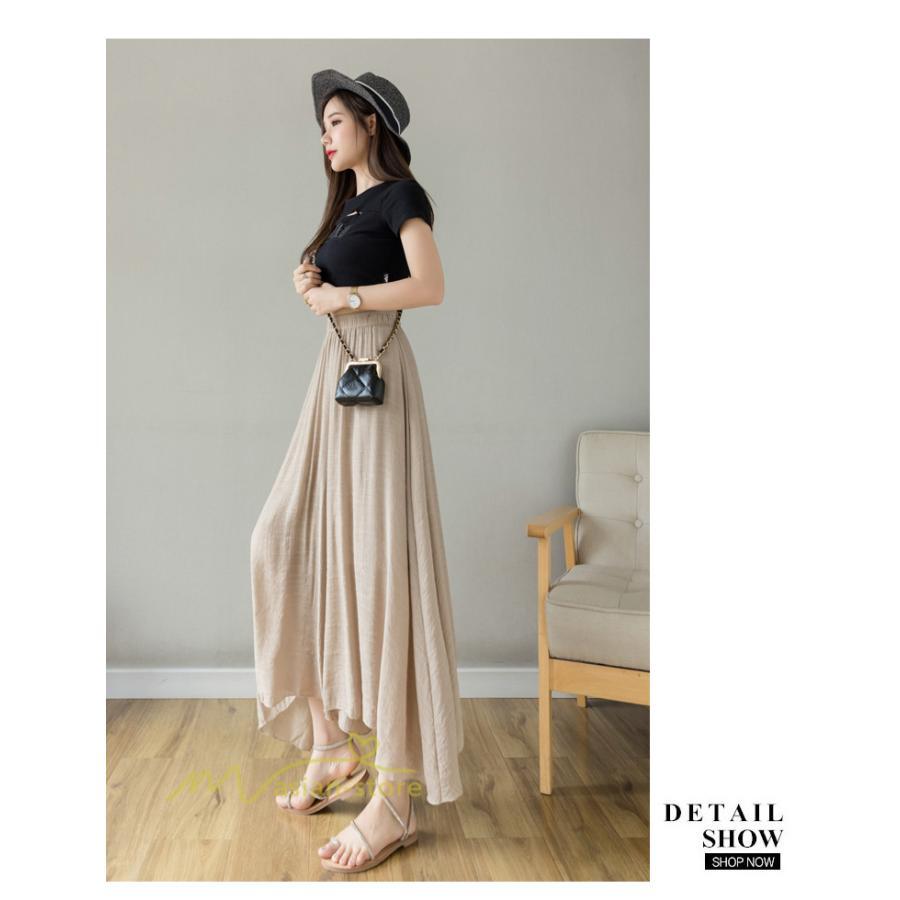 新作 | リネンパンツ 夏 ガウチョパンツ スカーチョ 体型カバー ワイドパンツ レディース ガウチョ ボトムス ゆったり 涼しい キュロット 春夏 ウエストゴム ズボン