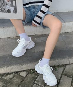 シューズ | 厚底 ダッドスニーカー レディース