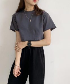 Tシャツ・カットソー | Tシャツ レディース 半袖 ショート丈 夏