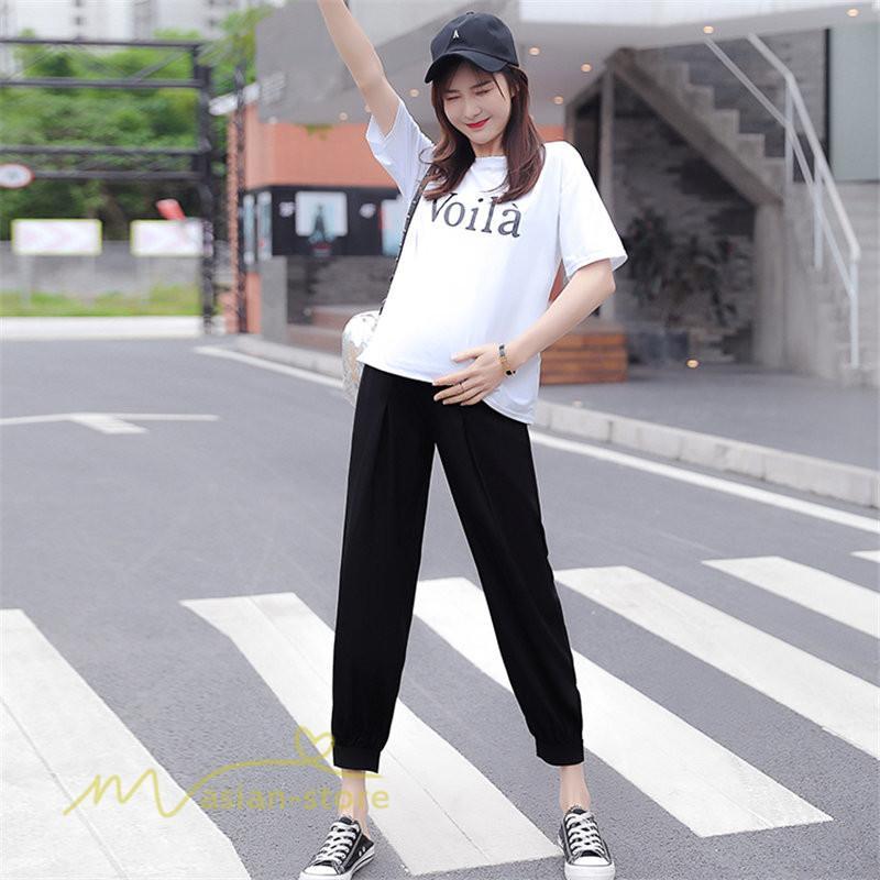 パンツ レギンス | マタニティパンツ レディース 妊婦服 テーパードパンツ 着痩せ 無地 マタニティウェア カジュアル 大きいサイズ 薄手 ウエスト調整 夏 マタニティ パンツ 春