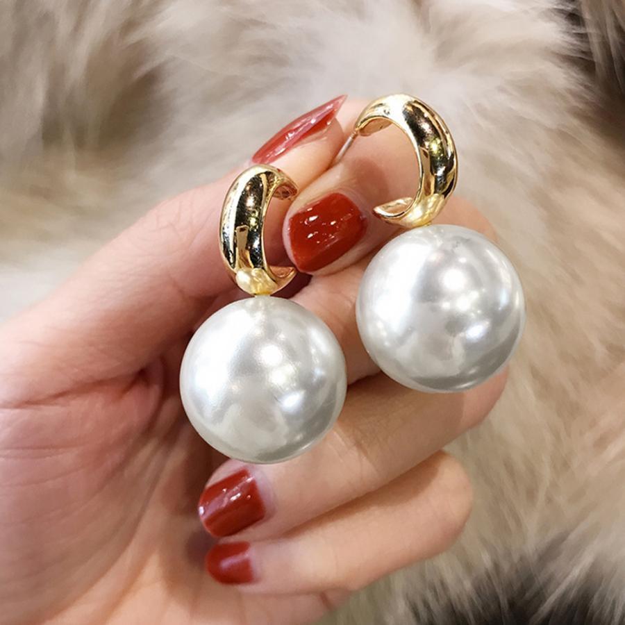 その他アクセサリー | 大粒パールピアス レディース 上品耳飾り