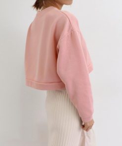 Tシャツ・カットソー | ショート丈スウェット レディース 韓国風