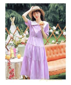 マキシ | ティアードワンピース ワンピース レディース 半袖 5分袖 ハーフスリーブ ロング丈 フレア キレイめ お出かけ 春夏コーデ マキシ丈 ロング丈ワンピース