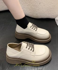 ローファー | レディース 厚底シューズ  JK パンプス 太めヒール 靴ひも 黒 女子靴 オシャレ 通学 コンフォート 通勤 10代20代30代40代 送料無料