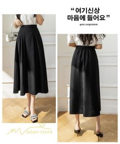 スカート | Aラインレディース 着痩せ 秋 冬 新作 ハイウエスト ロング丈 ウエストゴム 20代 30代 カジュアル OL ビジネス 秋冬 40代 コーデ 50代