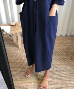 マキシ | ワンピース レディース 夏ワンピース 綿麻 五分袖 体型カバー 着痩せ 韓国風 30代 40代 50代 Vネック 通勤 OL デート キレイめ 新作 2022 お出かけ おしゃれ