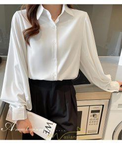 シャツ・ブラウス | ブラウス レディース オフィス フォーマル シャツ 白 開襟 レギュラー 長袖 黒 ホワイト ブラック 通勤 上品 エレガント お出かけ オシャレ オフィス OL