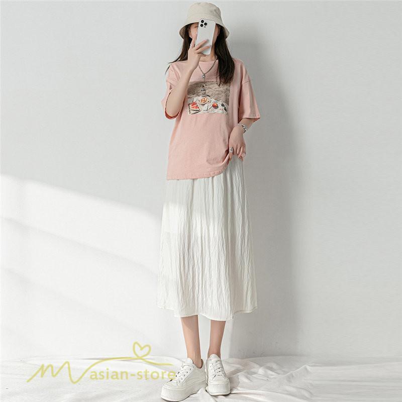 スカート | 妊婦マタニティウェア レディース 春 夏 秋 ゆったり Aライン カジュアル ママ 産前 送料無料 マタニティウエスト調整 裏地付き