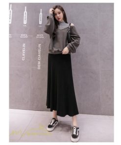 スカート | マタニティフレア 秋 冬 妊婦服 マタニティウェア 産前 産後 シンプル きれいめ 大きいサイズ Aライン ウエスト調整 体型カバー ひざ下